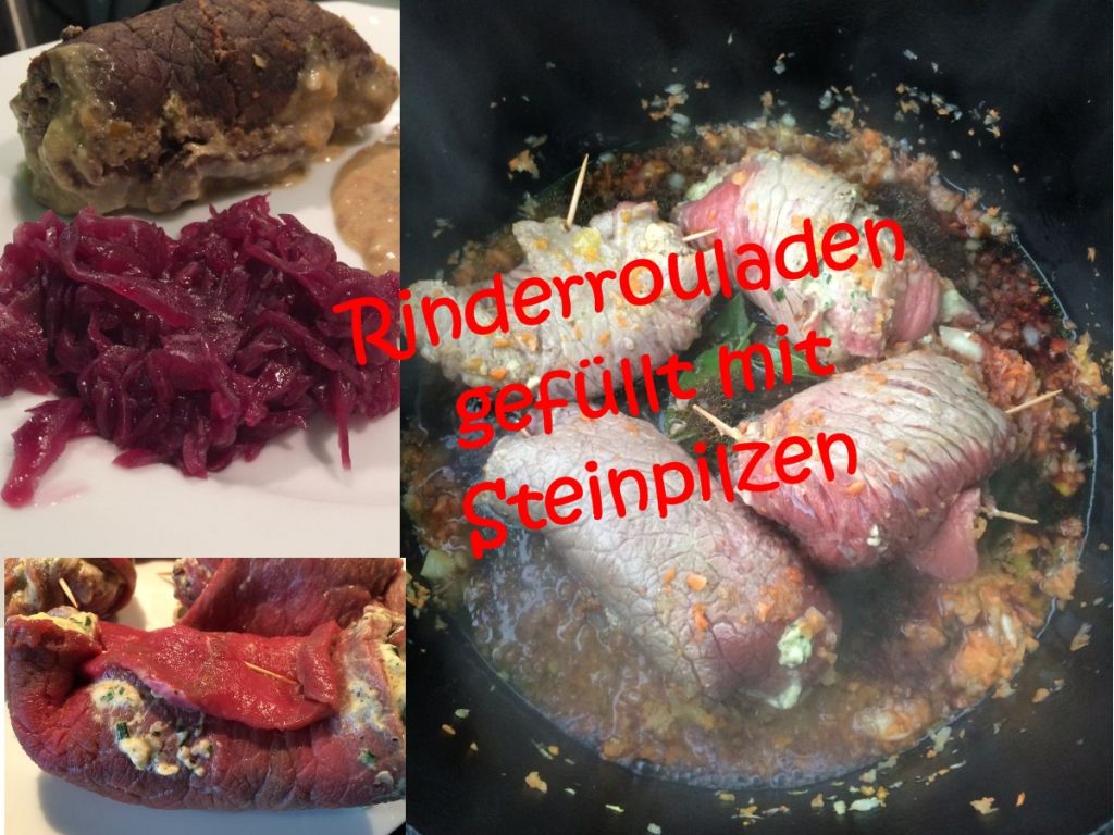 Rinderrouladen gefüllt mit Steinpilzen - BBQ Ömer