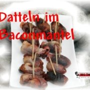 Dattel in Bacon