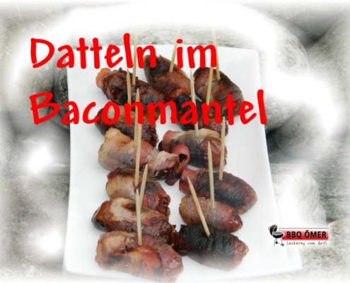 Dattel in Bacon
