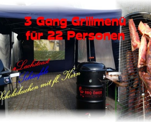 3 Gang - Grillmenü für 22 Personen 3