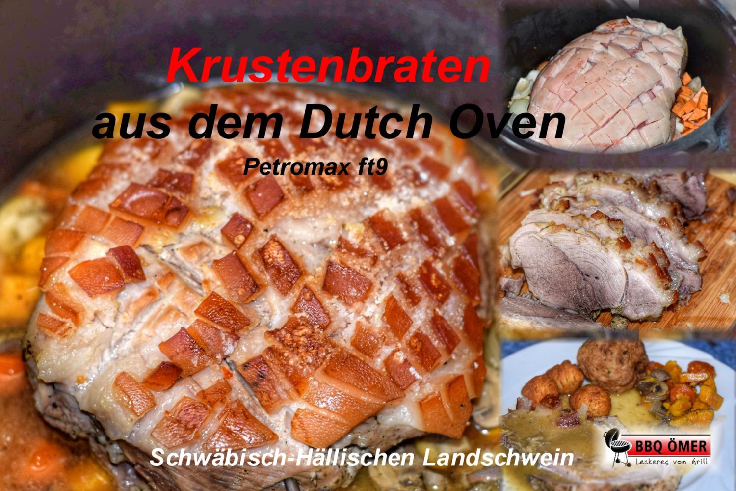 Krustenbraten aus dem Dutch Oven Petromax ft9