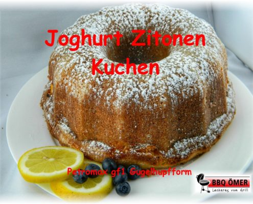 Joghurt Zitronen Kuchen aus dem Dutch Oven