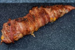 Sommer - Schweinefilet gefüllt mit Nektarine, Minze, Oregano in Baconmantel 17