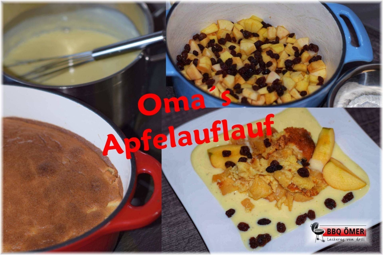 Oma´s Apfelauflauf - aus dem Gusstopf - BBQ Ömer Oma´s Apfelauflauf - aus dem Gusstopf - BBQ Ömer