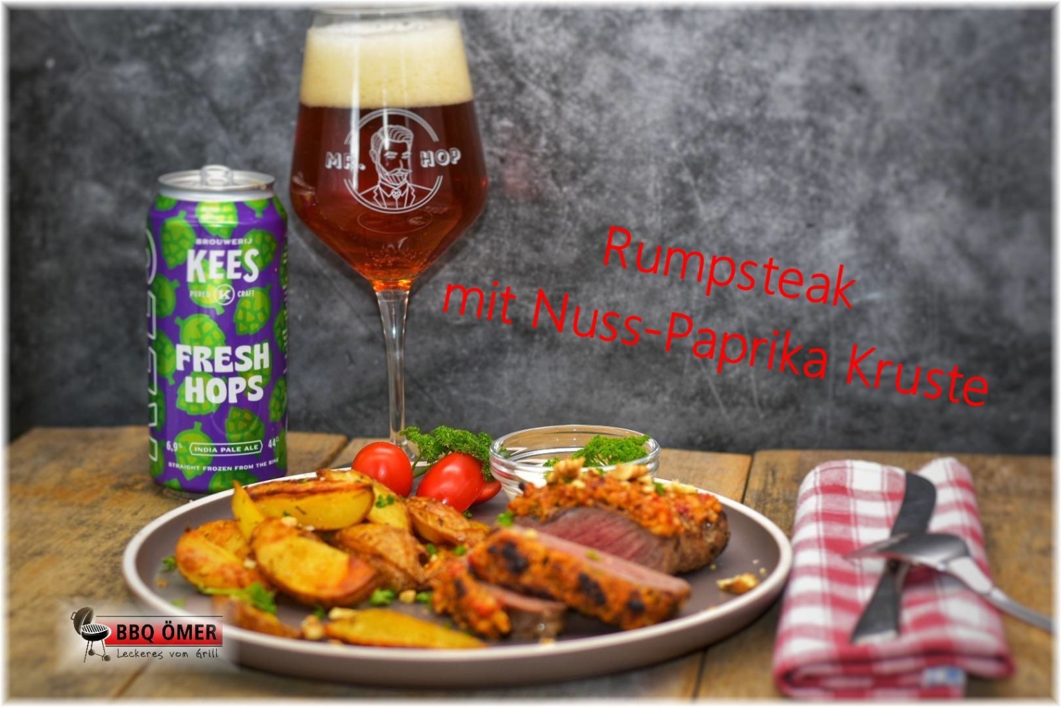 Rumpsteak mit Nuss-Paprika Kruste - BBQ Ömer